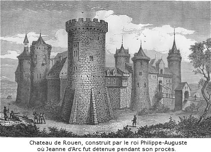 chateau de Rouen construit sous Philippe-Auguste