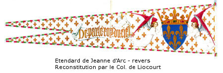 Etendard de Jeanne d'Arc (revers)