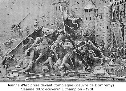 Jeanne d'Arc prise devant Compiègne