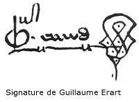 Signature de Guillaume Érart 